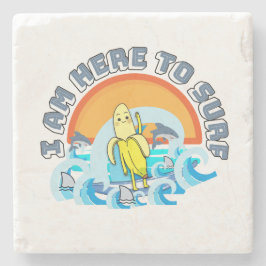 Posavasos De Piedra Mikitiez verano windsurf bananaspartir icecream