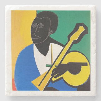 Posavasos De Piedra Miles Davis playing the guitar in Picasso.