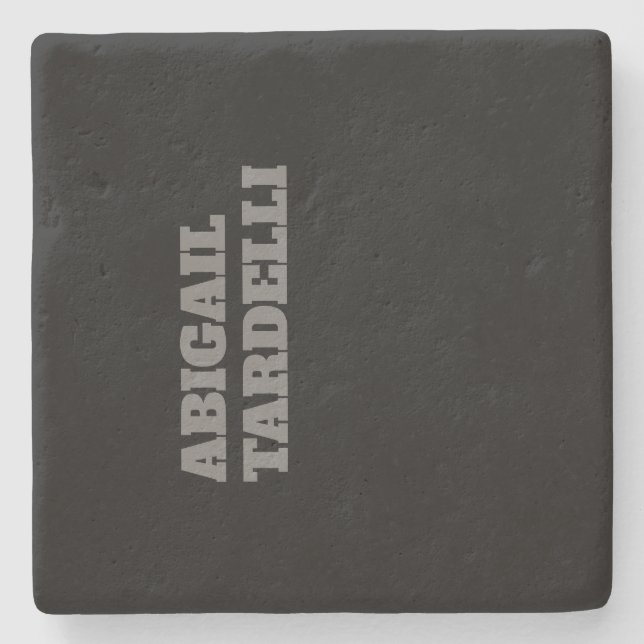 Posavasos De Piedra Minimalista profesional atrevido personalizado mod (Anverso)