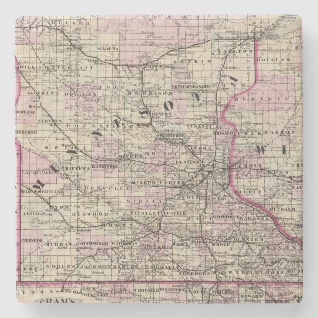 Posavasos De Piedra Minnesota 9 (Anverso)