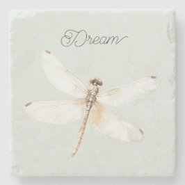 Posavasos De Piedra Mint Dragonfly Dream