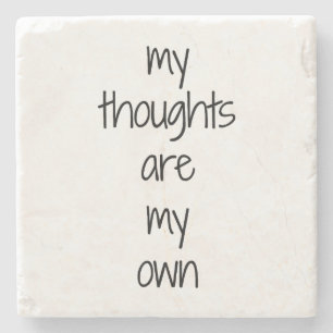 Posavasos De Piedra Mis pensamientos Monstruo de Piedra de Mármol