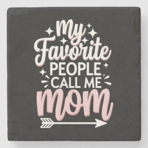 Posavasos De Piedra Mis personas favoritas me llaman mamá Floral del D