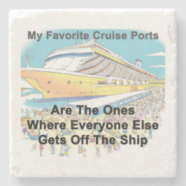Posavasos De Piedra Mis puertos de crucero favoritos - COASTER