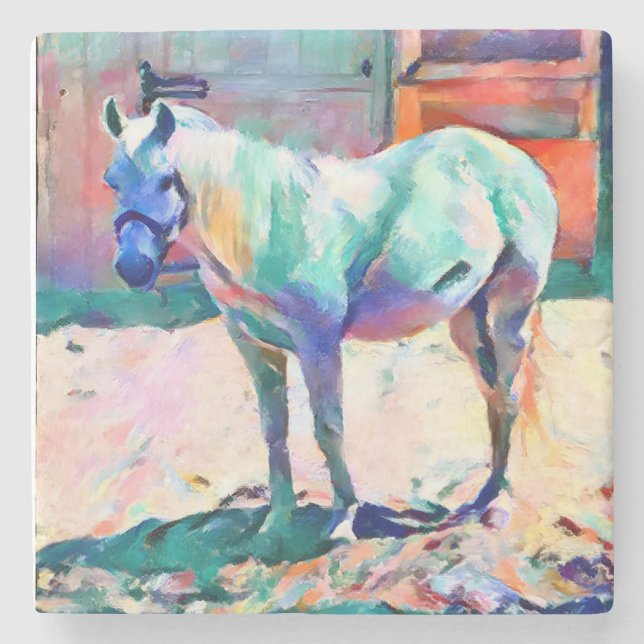 Posavasos De Piedra Missy Horse Coaster (Anverso)