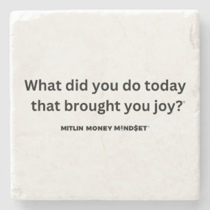 Posavasos De Piedra Mitlin Money Mindset Coaster