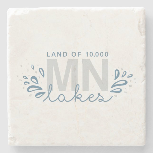 Posavasos De Piedra MN 10K Lagos Splash Splash Coaster (Anverso)