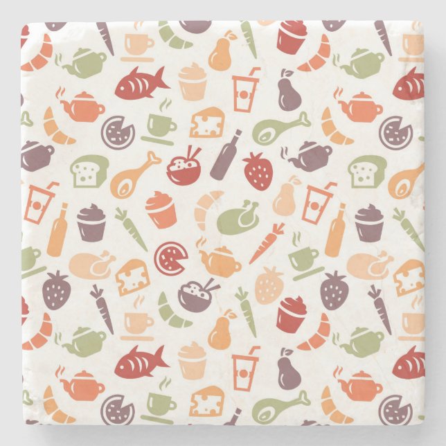 Posavasos De Piedra Modelo 2 de la comida (Anverso)