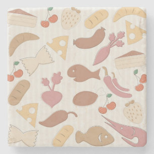 Posavasos De Piedra Modelo 2 de la comida