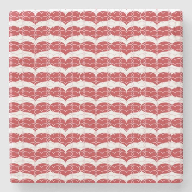 Posavasos De Piedra Modelo 2 del corazón (Anverso)