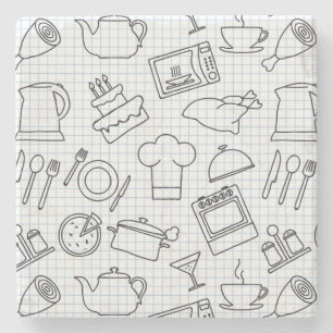 Posavasos De Piedra Modelo 4 de la cocina