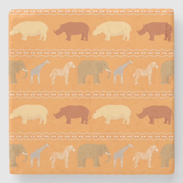 Posavasos De Piedra Modelo africano (Anverso)