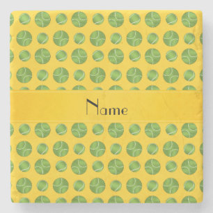 Posavasos De Piedra Modelo amarillo conocido personalizado de las