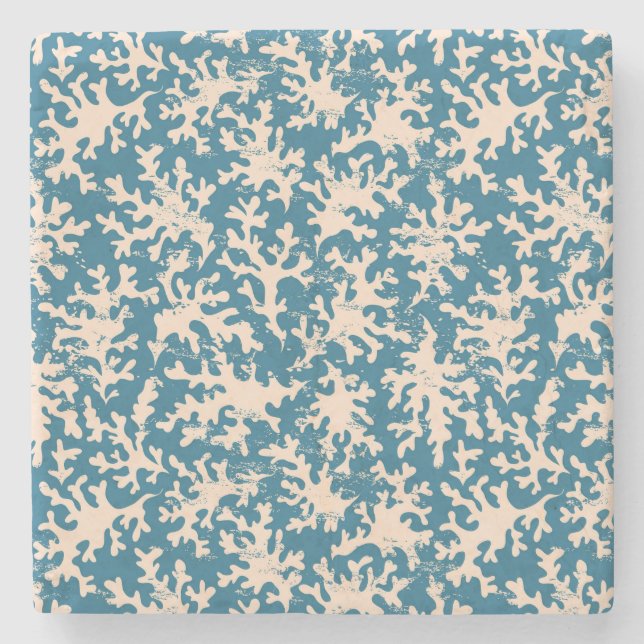 Posavasos De Piedra Modelo coralino hermoso (Anverso)