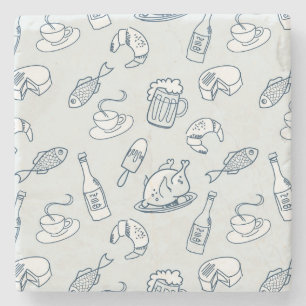 Posavasos De Piedra Modelo de la comida