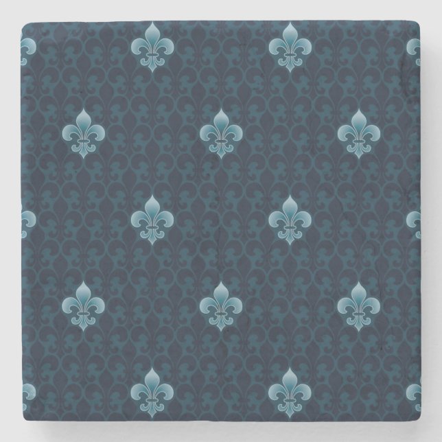 Posavasos De Piedra Modelo de la flor de lis (Anverso)