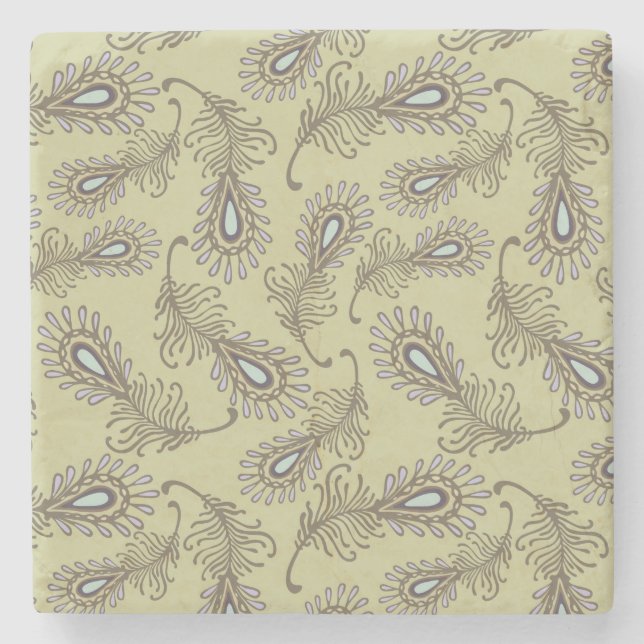 Posavasos De Piedra Modelo de la pluma (Anverso)