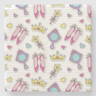 Posavasos De Piedra modelo de la princesa de la mariposa