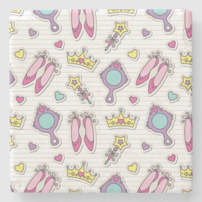 Posavasos De Piedra modelo de la princesa de la mariposa (Anverso)