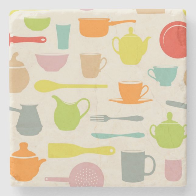 Posavasos De Piedra Modelo de los platos (Anverso)