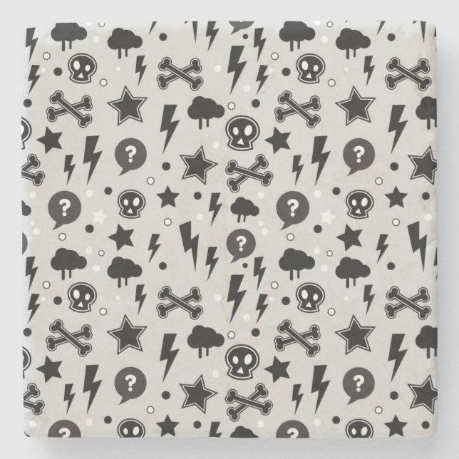 Posavasos De Piedra Modelo de moda (Anverso)