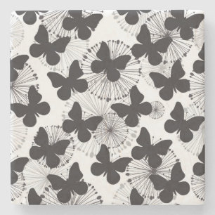 Posavasos De Piedra modelo de una mariposa