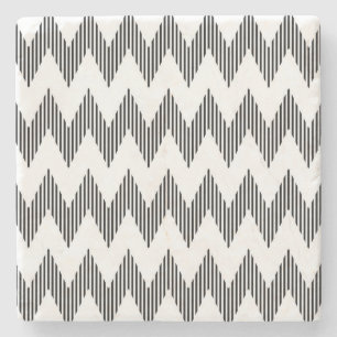 Posavasos De Piedra Modelo de zigzag geométrico
