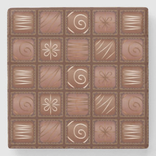 Posavasos De Piedra Modelo del chocolate