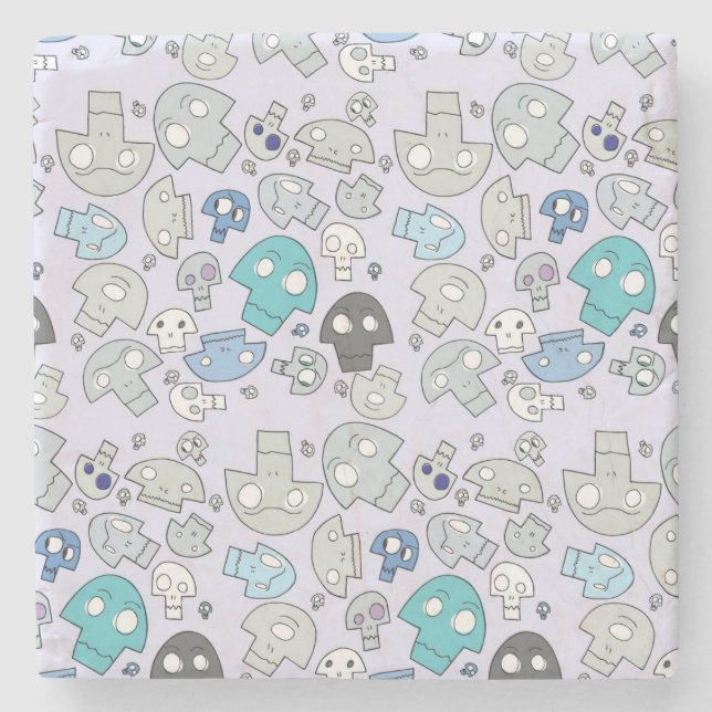 Posavasos De Piedra Modelo del cráneo (Anverso)