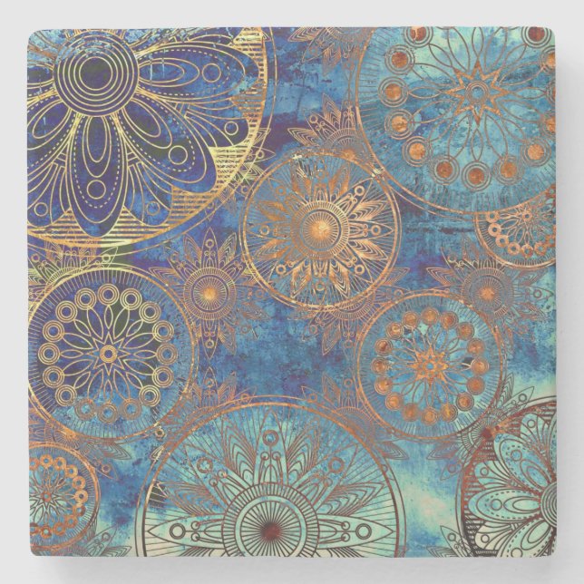 Posavasos De Piedra Modelo del grunge del arte (Anverso)