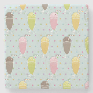 Posavasos De Piedra Modelo del Milkshake