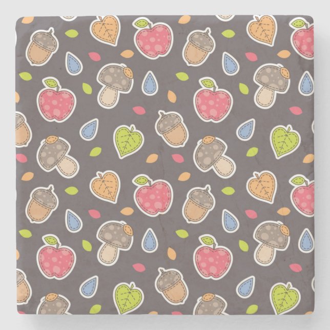 Posavasos De Piedra modelo del otoño (Anverso)