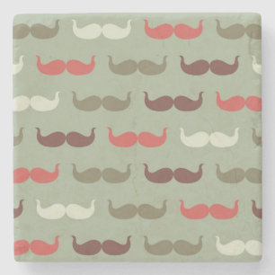 Posavasos De Piedra Modelo del vintage con el bigote