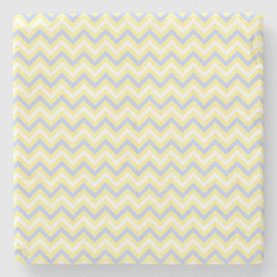 Posavasos De Piedra Modelo en colores pastel de Chevron