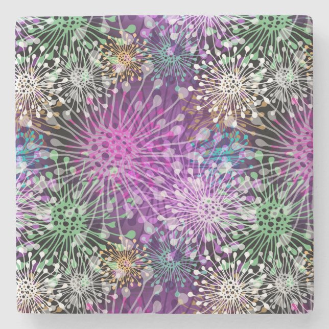 Posavasos De Piedra Modelo manchado vivo (Anverso)