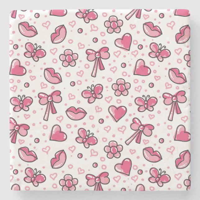 Posavasos De Piedra modelo romántico (Anverso)