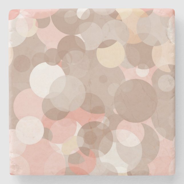 Posavasos De Piedra Modelo simple - círculos (Anverso)