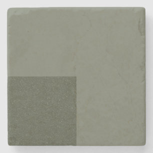 Posavasos De Piedra Moderna escayola de Personalizado verde Moss