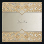 Posavasos De Piedra Moderna escayola ornate de piedra dorada<br><div class="desc">Hermosa Monasterio Ornate de Oro Moderno</div>