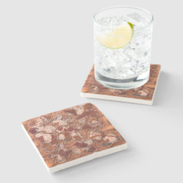 Posavasos De Piedra Modernas mariposas naranjas quemadas y alegres bor