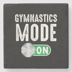 Posavasos De Piedra Modo Gimnasia Activado Atleta de Gimnasia Genial