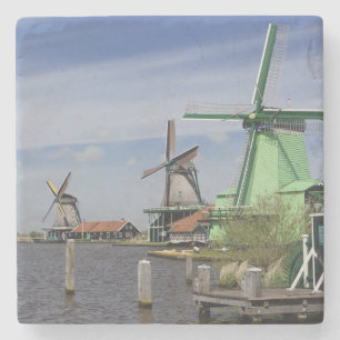 Posavasos De Piedra Molino de viento, Zaanse Schans, Holanda, Países 