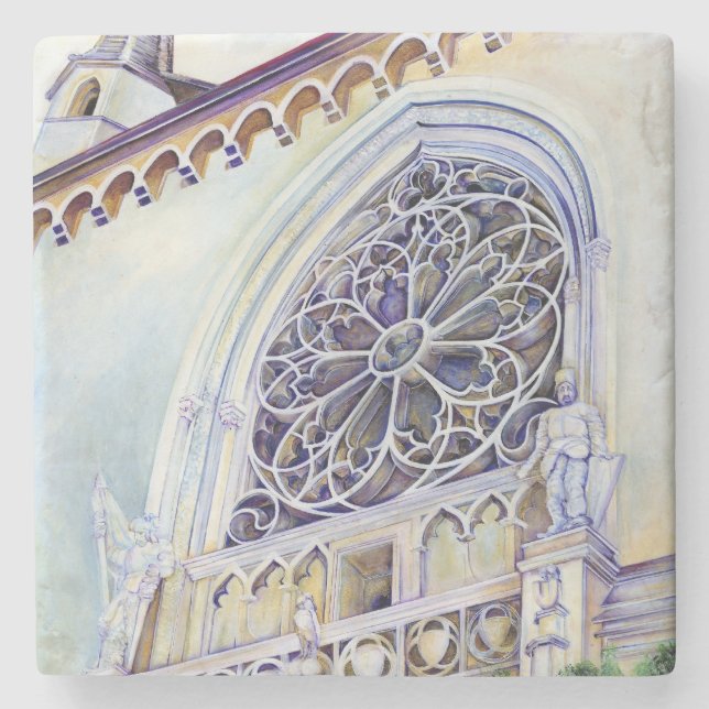 Posavasos De Piedra Momento en Budapest (Anverso)