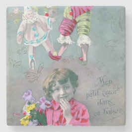 Posavasos De Piedra Mon petite coeur dans ce baiser