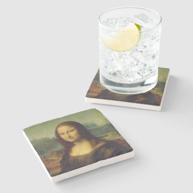 Posavasos De Piedra Mona Lisa | Leonardo da Vinci (Lateral)