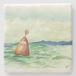 Posavasos De Piedra Monasterio de arte de la buhardilla acuática de la