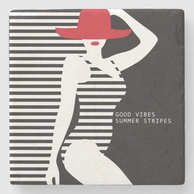Posavasos De Piedra Monasterio de piedra de Summer Woman (Anverso)