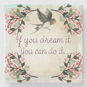 Posavasos De Piedra Monasterio Inspirador de piedra vintage