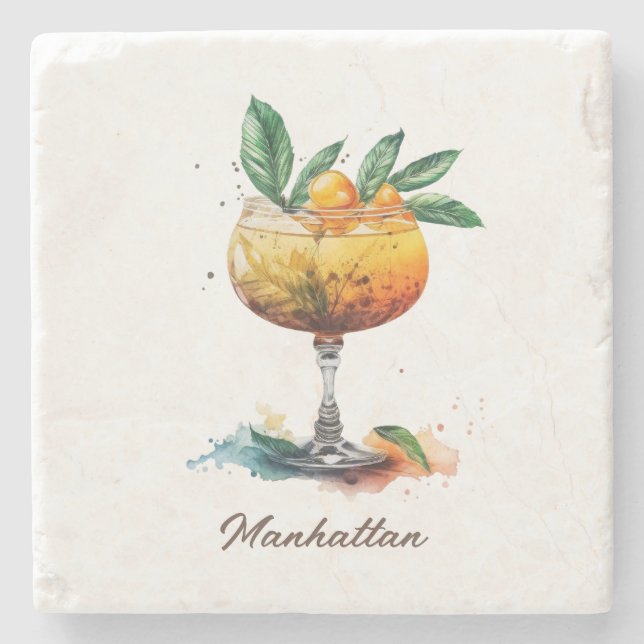 Posavasos De Piedra Monastre, piedra - Manhattan (Anverso)