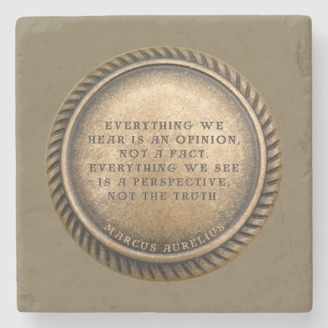 Posavasos De Piedra Moneda De Moneda Dictada Por Marcus Aurelius (Anverso)